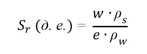 Формула расчета коэффициента водонасыщения